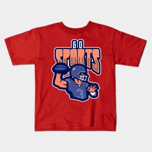 Go Sports - American Football Fan Kids T-Shirt